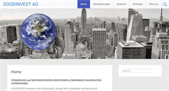 Desktop Screenshot of goodinvest.com